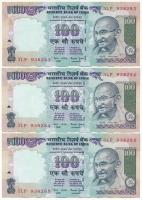 India DN (1996) 1000R (3x) sorszámkövetők T:I-,II India ND (1996) 1000 Rupees (3x) sequential serials C:AU,XF Krause 91