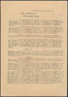 1944 Bp., Zsidó vagyon bejelentése és zár alá vétele tárgyában kiadott körözvény