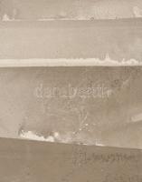 Ország jelzéssel: Absztrakt kompozíció. Monotípia, papír, sérült a sarkainál , 43x30