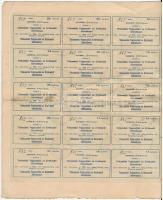Tótkomlós 1912. "Tótkomlósi Fogyasztási és ÉRtékesítő Szövetkezet" részjegyes 20K-ról bély...