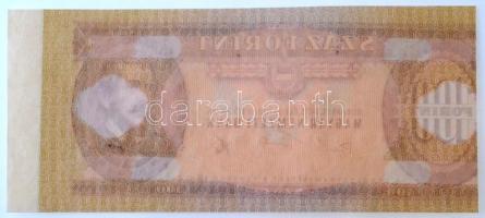 1975. 100Ft elcsúszott fázisnyomat, hátlapon csak alapnyomattal T:I / Hungary 1975. 100 Forint shift...