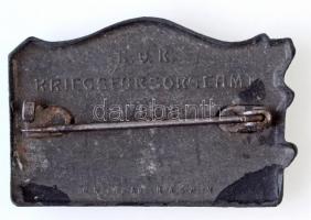 Osztrák-Magyar Monarchia 1916. "3. karácsony a harcmezőn" Zn sapkajelvény hátoldalon &quot...