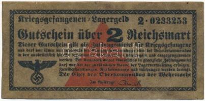 Német Harmadik Birodalom 1939. 2M lágerpénz T:III tűlyuk German Third Reich 1939. 2 Reichsmark Lagergeld C:F needle hole