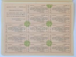 Budapest 1906. "Mocsolád-Tab-Siófoki Helyi Érdekű Vasút Részvénytársaság" törzsrészvénye 2...