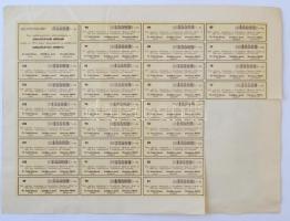 Dunaföldvár 1939. "Dunaföldvári Népbank" részvénye 30P-ről szelvényekkel T:II,II-