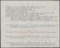 1953 Báró Vojnits Miklós képviselő, ügyvéd gépelt életrajza