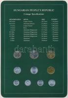 1983-1984. 2f-10Ft (9xklf) "Coin Sets of All Nations" forgalmi szett felbélyegzett kartonl...