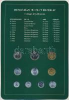 1983-1984. 2f-10Ft (9xklf) "Coin Sets of All Nations" forgalmi szett felbélyegzett kartonl...