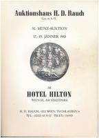 1980-1993. 4db klf külföldi árverési katalógus, közte Dorotheum, Rauch, használt állapotban
1980-19...