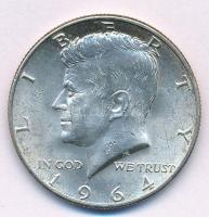 Amerikai Egyesült Államok 1964. 1/2$ Ag Kennedy T:1- USA 1964. 1/2 Dollar Ag Kennedy C:AU Krause KM#202