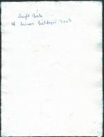 Szeift Béla (1944-2012): A híres kétfejű. Akvarell, filctoll, merített papír, jelzett, datált (2004)...