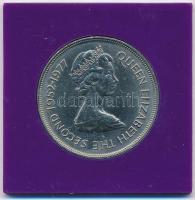 Szent Ilona 1977. 25P Cu-Ni "II. Erzsébet uralkodásának 25. évfordulója" műanyag tokban, T...