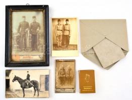 Kis katonai tétel: Magyar nemzeti őrseregeknek kötelező szabályai - minikönyv, emlékparancs, katonai fotók, 6 db