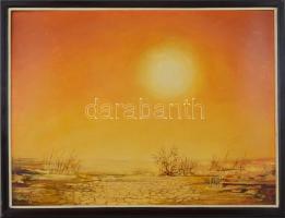 Somogyi-Soma László (1927-2004): Nyár. Olaj, farost, jelzett, datált (85), keretben, 60×80 cm