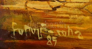 Somogyi-Soma László (1927-2004): Nyár. Olaj, farost, jelzett, datált (85), keretben, 60×80 cm