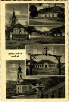 1941 Balatonendréd, templom, Fő utca. Erős Antal kiadása (gyűrődés / crease)