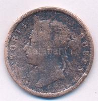 Straits Settlements / Brit gyarmat 1872 1c Cu Viktória T:3- hullámos  Straits Settlements / British Colony 1872 1 Cent Cu Victoria C:VG wavy Krause KM#9