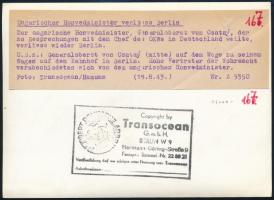 1943 Berlin, Csatay Lajos (1886-1944) vezérezredes, honvédelmi miniszter, Paul  von Hase (1885-1944)...