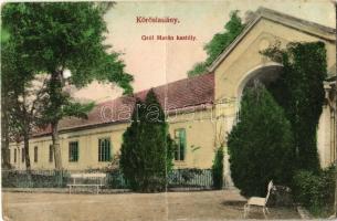 1916 Körösladány, Gróf Merán kastély. Czibulka Béla kiadása (lyuk / hole)