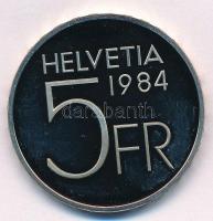 Svájc 1984. 5Fr Cu-Ni "Auguste Piccard születésének 100. évfordulója" T:PP ujjlenyomat
Sw...