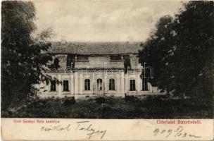 1909 Bánréve, Gróf Serényi Béla kastélya (gyűrődés / crease)