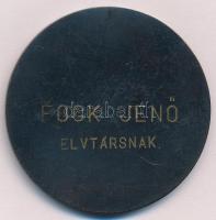 1975. "Elektronikus Mérőkészülékek Gyára - 25 éves" egyoldalas fém emlékplakett, hátlapon ...