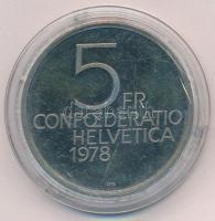 Svájc 1978. 5Fr Cu-Ni "Henry Dunant" T:1 (PP) 
Switzerland 1978. 5 Francs Cu-Ni "Hen...
