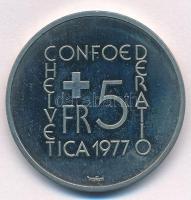 Svájc 1977. 5Fr Cu-Ni "Johann Pestalozzi halálának 150. évfordulója" T:1 (PP) Switzerland ...