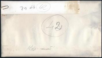 cca 1960 Plymouth amerikai autó fotója, foltos, 23x13 cm