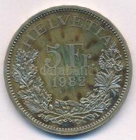 Svájc 1982. 5Fr Cu-Ni "Gotthard vasútvonal 100. évfordulója" T:1- patina Switzerland 1982....