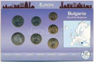 Bulgária 1999-2002. 1s-1L (7xklf) forgalmi sor kartonlapon T:1,1- 
Bulgaria 1999-2002. 1 Stotinka -...