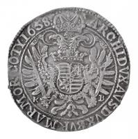 1658K-B Tallér Ag "III. Ferdinánd" Körmöcbánya (28,76g) T:2- lyuktömés / Hungary 1658K-B T...