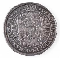 1691K-B Tallér Ag "I. Lipót" Körmöcbánya (28,81g) T:1-,2 / Hungary 1691K-B Thaler Ag "...