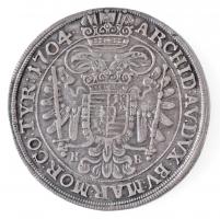 1704K-B 1/2 Tallér Ag "I. Lipót" Körmöcbánya (14,50g) T:2 ph. / Hungary 1704K-B 1/2 Thaler...