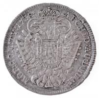 1738K-B 1/2 Tallér Ag "III. Károly" Körmöcbánya (14,35g) T:1-,2 / Hungary 1738K-B 1/2 Thal...