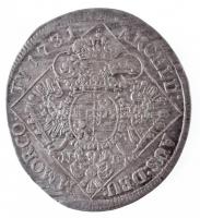 1731N-B 1/4 Tallér Ag "III. Károly" Nagybánya (7,17g) T:1-,2 juszt. / Hungary 1731N-B 1/4 ...