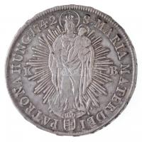 1742KB Tallér Ag "Mária Terézia" Körmöcbánya (28,75g) T:2- ph. / Hungary 1742KB Madonnenta...