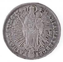 1744K-B 1/2 Tallér Ag "Mária Terézia" Körmöcbánya (14,25g) T:2- / Hungary 1744K-B 1/2 Thal...