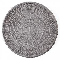 Ausztria 1705IMH Tallér Ag "I. József" Bécs (28,73g) T:1- / Austria 1705IMH Thaler Ag &quo...