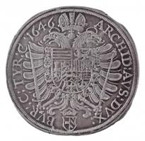 Ausztria 1646. Tallér Ag "III. Ferdinánd" Brno (29,24g) T:2,2- hajlott lemez, ph. / Austri...