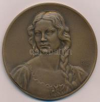 Berán Lajos (1883-1943) 1931."Budapesti emlék" kétoldalas, vert Br emlékérem (79mm) T:1,1-