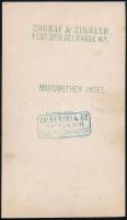 cca 1869-1870 Pest, Margitsziget, József főhercegi nyaraló oldala, keményhátú fotó, Pest, Zograf és ...