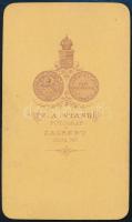 cca 1880 Zágráb, katedrális, keményhátú fotó, Zágráb, Jv. A. Standl, 6x10 cm/
cca 1880 Cathedral of...