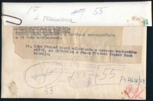 1957 Le Mans-i 24 órás verseny, előkészületek az induláshoz, az előtérben a Stoop fivérek Frazer Nas...