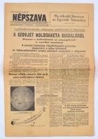 1959.IX.15 Népszava - űrhajózás: Szovjet holdrakéta diadaláról a címlapon és más érdekes írásokkal