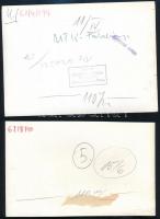 cca 1950-1960 Vegyes labdarúgás tétel, 6 db, közte MTK-Tatabánya tétel, a focisták között több fotón...