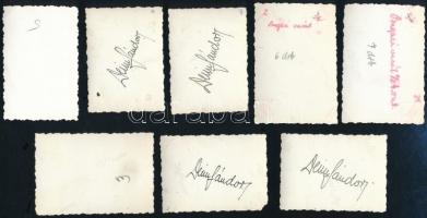 cca 1930-1940 Magyar katonafotók, részben feliratozva, 28 db, 4×6 és 6×9 cm közötti méretekben