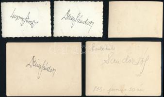 cca 1930-1940 Magyar katonafotók, részben feliratozva, 28 db, 4×6 és 6×9 cm közötti méretekben