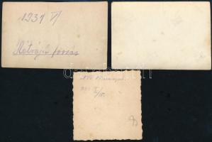 cca 1925-1935 Cserkészek csoportképei, 4 db fotó, 5,5×5,5 és 9×14 cm