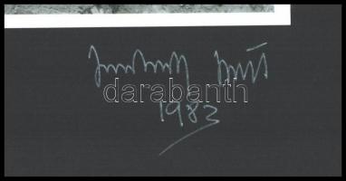 1983 Jankovszky György(1946-): Budapest, VIII. kerület, sarok analízis, 4 db fotó, feliratozva, aláí...